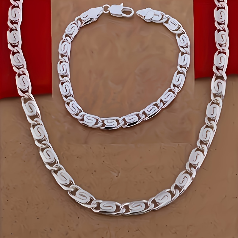 1 Set Style Stainless Steel Couple's Jewelry, Interlocking Heart Lock Pendant Necklace And Bracelet, Elegant Gift For Men And Women, Jewelry Set
1 Set Style Stainless Steel Couple's Jewelry, Interlocking Heart Lock Pendant Necklace And Bracelet, Elegant Gift For Men And Women, Jewelry Set