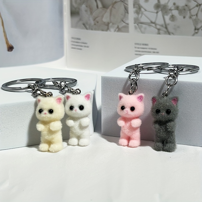 Cute 3d Cat Keychain - Soft Resin, Cartoon Animal Design For Bags & Car Keys - Perfect Gift For Women And Girls
Cute 3d Cat Keychain - Soft Resin, Cartoon Animal Design For Bags & Car Keys - Perfect Gift For Women And Girls