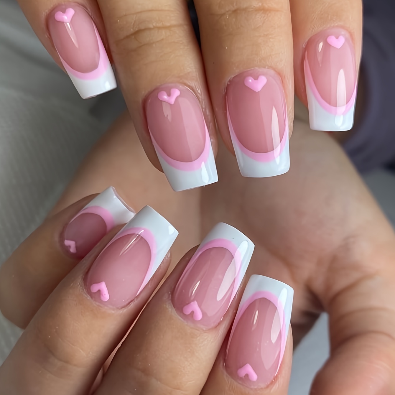False Nails Set, Square French Design, Removable & Reusable Jelly Glue, Glossy , Medium Length, For Girls & Women, Nail Art Accessories, Beauty & Personal Care
False Nails Set, Square French Design, Removable & Reusable Jelly Glue, Glossy , Medium Length, For Girls & Women, Nail Art Accessories, Beauty & Personal Care
