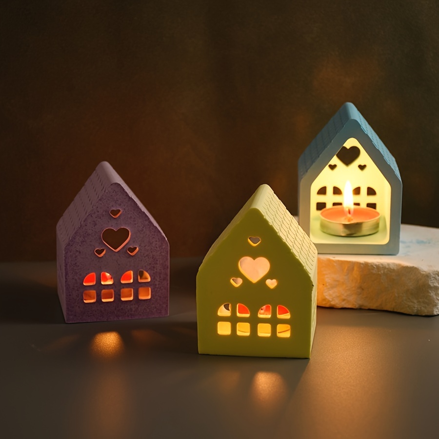 Diy Love Heart Cottage Silicone Mold For Candle Holders & Plaster Decor - Transparent Hollow Design
Diy Love Heart Cottage Silicone Mold For Candle Holders & Plaster Decor - Transparent Hollow Design