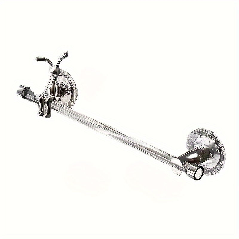1pc 15.75in Wall-mounted Towel Bar Rack, Plastic Towel Holder, Clear Bathroom Hanger, Home Storage And Organization Accessory, Bathroom Towel Rod, Bathroom Accessories
1pc 15.75in Wall-mounted Towel Bar Rack, Plastic Towel Holder, Clear Bathroom Hanger, Home Storage And Organization Accessory, Bathroom Towel Rod, Bathroom Accessories
