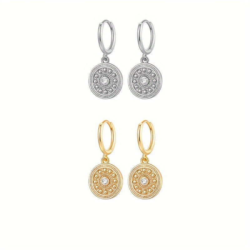 Une paire de bagues médaille bohème élégantes, boucles d'oreilles ou pendentif en cuivre avec
Une paire de bagues médaille bohème élégantes, boucles d'oreilles ou pendentif en cuivre avec