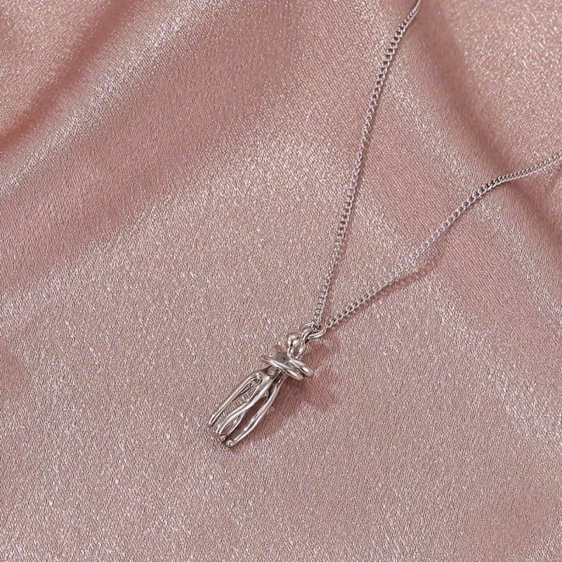 Fashionable Men's Halloween Pendant Necklace - Creative Small Figure Design, White Golden Plated Alloy, Ideal For Party Wear &
Fashionable Men's Halloween Pendant Necklace - Creative Small Figure Design, White Golden Plated Alloy, Ideal For Party Wear &
