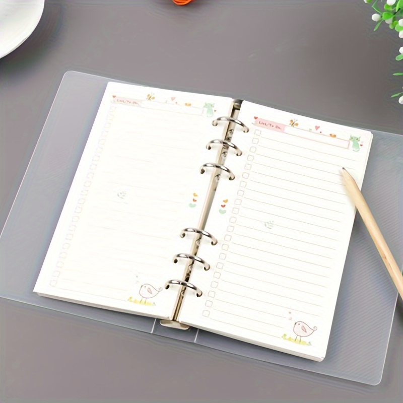 A6 A5 B5 Transparent Twill Pp Binder Shell, Six-hole Nine-hole Folder, And Lightweight
A6 A5 B5 Transparent Twill Pp Binder Shell, Six-hole Nine-hole Folder, And Lightweight