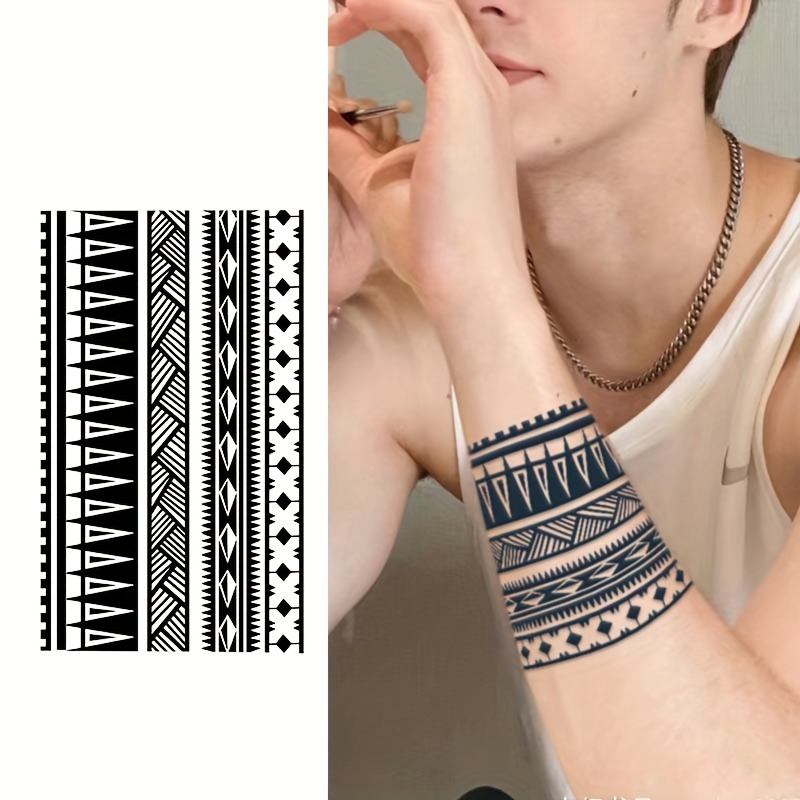 Arm Ring Geometric Polygonal Herbal Long Lasting Waterproof Tattoo Stickers Simulation Not Reflective Temporary Tattoo Stickers Arm Fake Tattoos For Men Women
Arm Ring Geometric Polygonal Herbal Long Lasting Waterproof Tattoo Stickers Simulation Not Reflective Temporary Tattoo Stickers Arm Fake Tattoos For Men Women