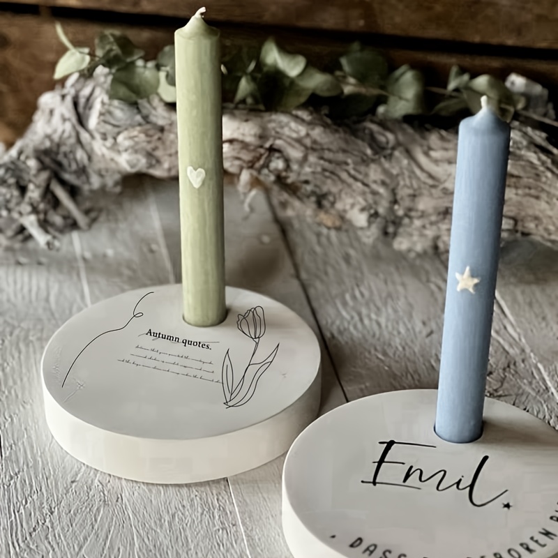 1pc Dnejiu Silicone Candle Holder Mold, Round Hybrid Shape For Resin, Gypsum Plaster Concrete Cement Crafts, Handmade Candlestick Container Home Decor Making Supplies, Candle Molds Silicone
1pc Dnejiu Silicone Candle Holder Mold, Round Hybrid Shape For Resin, Gypsum Plaster Concrete Cement Crafts, Handmade Candlestick Container Home Decor Making Supplies, Candle Molds Silicone