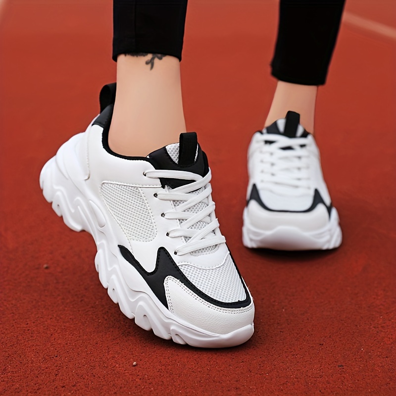Women's Fashion Breathable Mesh Sneakers, Chunky Platform Lace Up Shoes, Ladies Casual Versatile Sports Shoes
Women's Fashion Breathable Mesh Sneakers, Chunky Platform Lace Up Shoes, Ladies Casual Versatile Sports Shoes