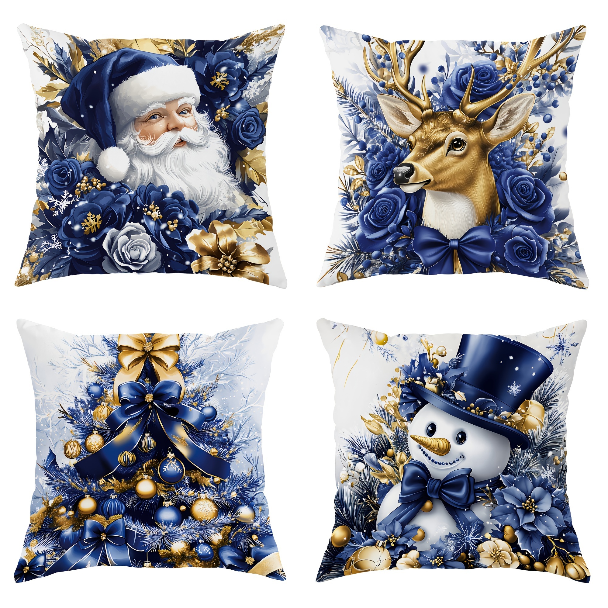 4pcs Christmas , Contemporary Cushion , Santa, Snowman, & , Comfortable Pillowcases, Washable, , , For , Bedroom Sofa Decor
4pcs Christmas , Contemporary Cushion , Santa, Snowman, & , Comfortable Pillowcases, Washable, , , For , Bedroom Sofa Decor