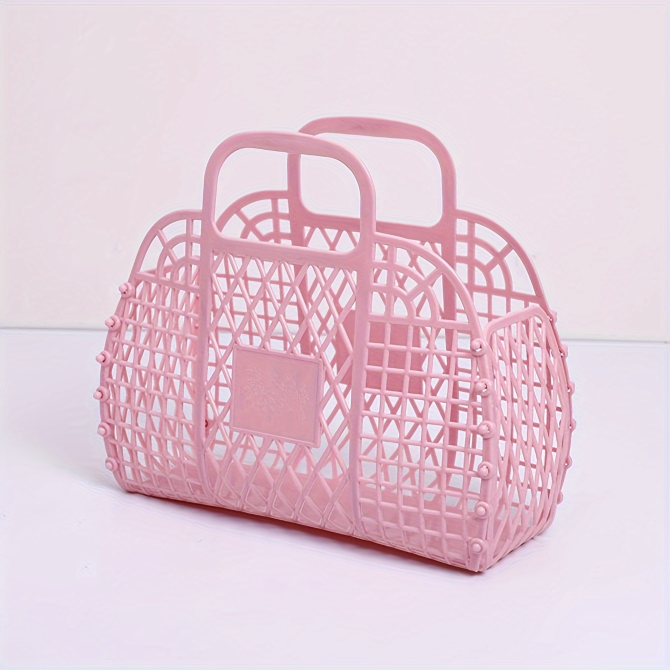Waterproof Pink Plastic Beach Tote Bag - Portable, Lightweight Hand Washable & Swimming Handbag
Waterproof Pink Plastic Beach Tote Bag - Portable, Lightweight Hand Washable & Swimming Handbag