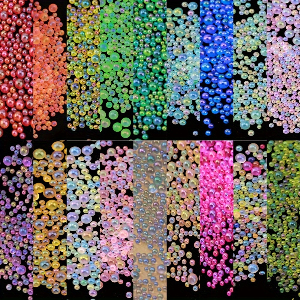 18 Colour 12g Mix 0.1-0.4cm Mini Ball Beads Tiny Glass Bead Resin Filling For Diy Nail Art Decor
18 Colour 12g Mix 0.1-0.4cm Mini Ball Beads Tiny Glass Bead Resin Filling For Diy Nail Art Decor