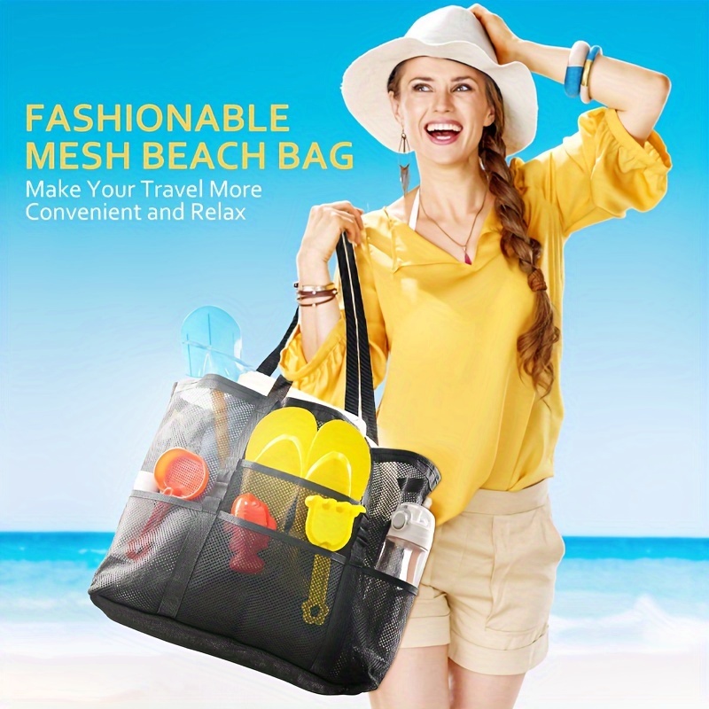 Mesh Beach Bag, Large Beach Tote Bag For Families, Beach Bag For Toys And Vacation Essentials
Mesh Beach Bag, Large Beach Tote Bag For Families, Beach Bag For Toys And Vacation Essentials