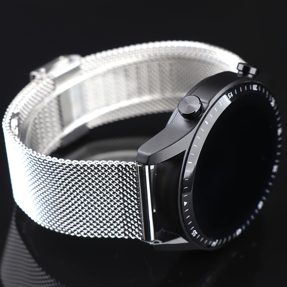 1pc Bracelet en acier inoxydable milanais, 22mm Bracelet respirant avec fermoir déployant pour GT5 GT4 GT3 2 46MM, S4 S3 S2 S1 47MM, Montres Samsung - Bracelet de montre de remplacement unisexe
1pc Bracelet en acier inoxydable milanais, 22mm Bracelet respirant avec fermoir déployant pour GT5 GT4 GT3 2 46MM, S4 S3 S2 S1 47MM, Montres Samsung - Bracelet de montre de remplacement unisexe