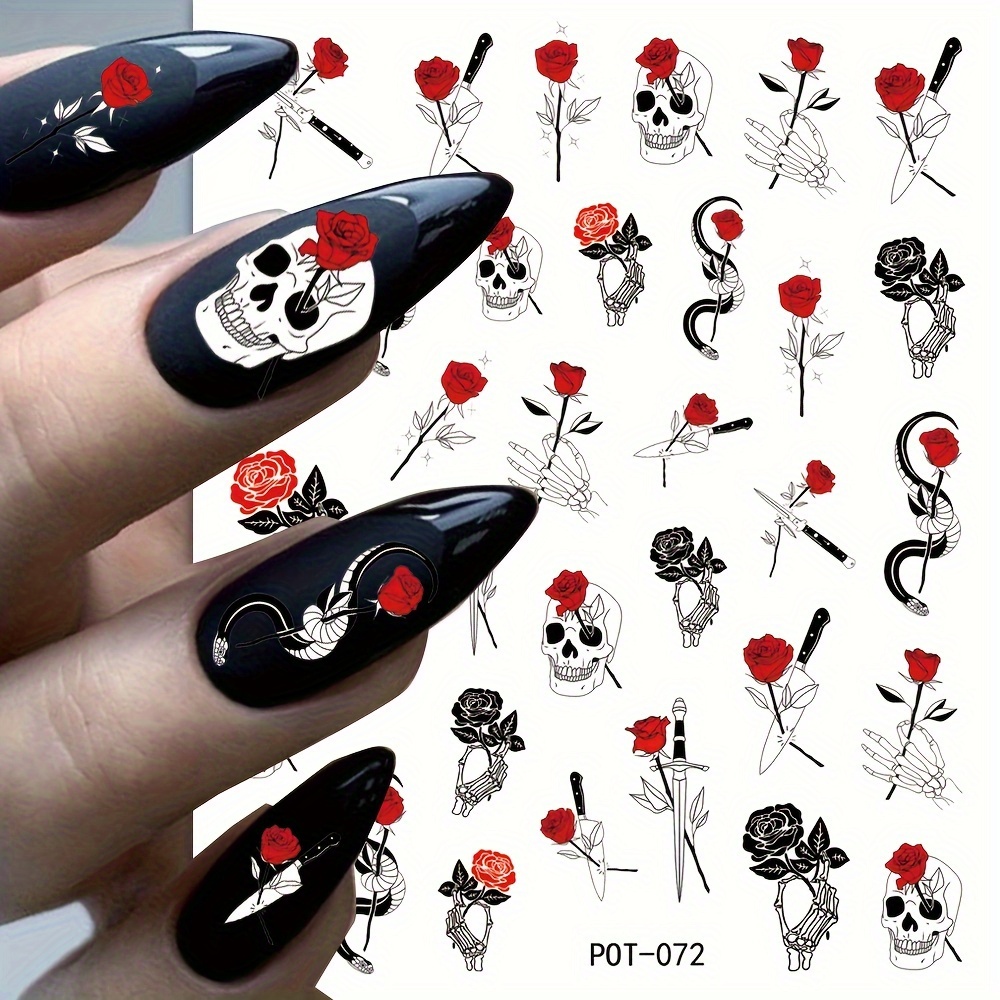 Rose Design Nail Art Stickers, Self Adhesive Nail Art Decals For Nail Art Decoration, Nail Art Supplies For Women And Girls
Rose Design Nail Art Stickers, Self Adhesive Nail Art Decals For Nail Art Decoration, Nail Art Supplies For Women And Girls