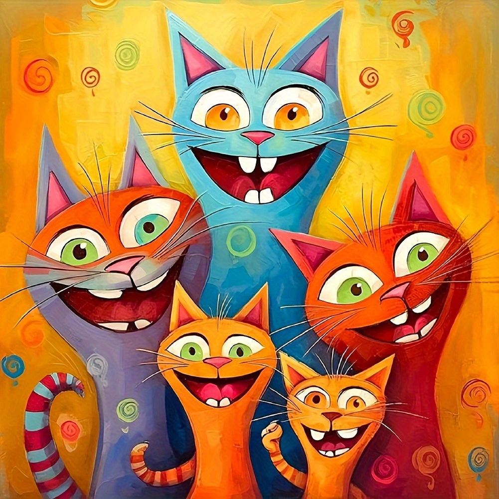 1pc, Cat Frameless Creative Pattern Diy Diamond Art Painting Kit, Full Artificial Diamond, Mosaic Art Craft, Suitable For Beginners, Home Wall Decoration
1pc, Cat Frameless Creative Pattern Diy Diamond Art Painting Kit, Full Artificial Diamond, Mosaic Art Craft, Suitable For Beginners, Home Wall Decoration