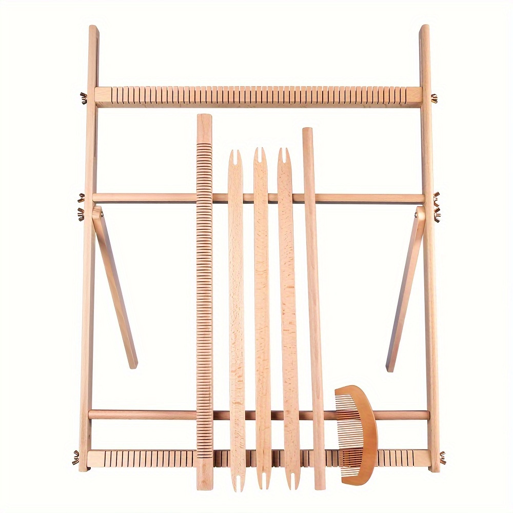 1set/pack Wooden Weaving Kit - Crafting Tool With Accessories And Random Color Yarn For Diy Tapestry Wall Hangings And Art Projects
1set/pack Wooden Weaving Kit - Crafting Tool With Accessories And Random Color Yarn For Diy Tapestry Wall Hangings And Art Projects