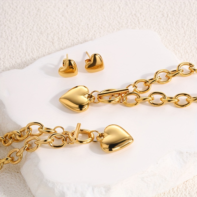 Stainless Bracelet + Necklace + Stud Earrings, Suitable For Men And Women, , Fashion Jewelry, For Any
Stainless Bracelet + Necklace + Stud Earrings, Suitable For Men And Women, , Fashion Jewelry, For Any