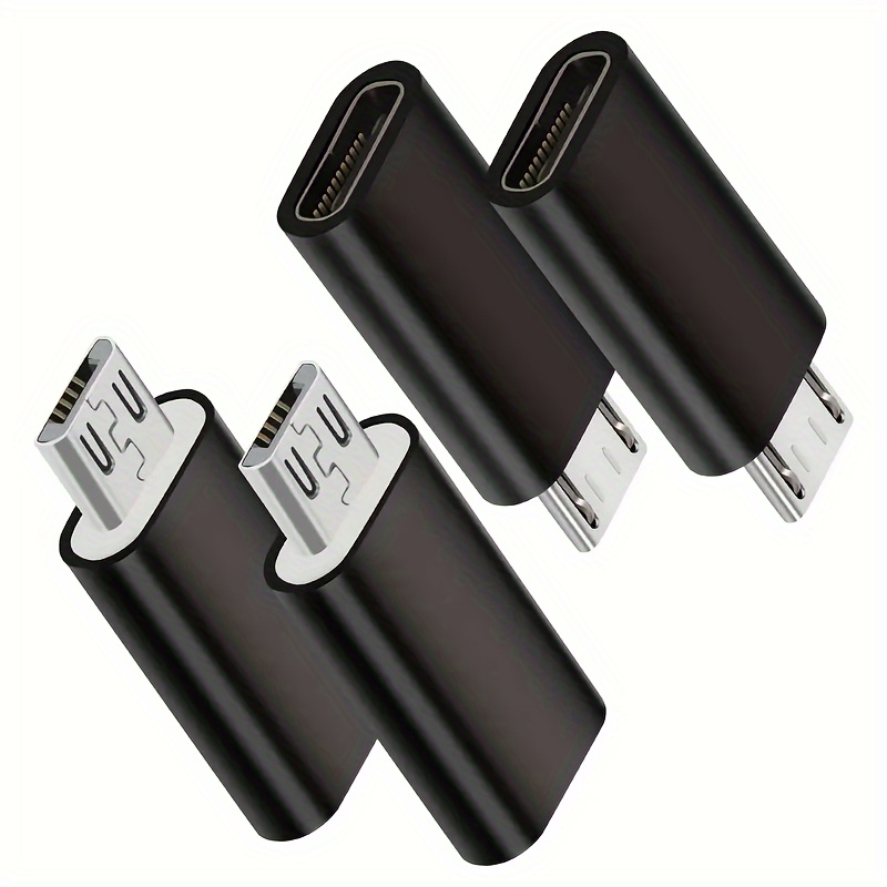 4-pcs Usb C To Micro Usb Adapter, Type-c Female To Micro Usb Male Converters, Charging And Data Sync Compatible With Samsung , S6, Nexus 5/6, And More Micro Usb Devices
4-pcs Usb C To Micro Usb Adapter, Type-c Female To Micro Usb Male Converters, Charging And Data Sync Compatible With Samsung , S6, Nexus 5/6, And More Micro Usb Devices