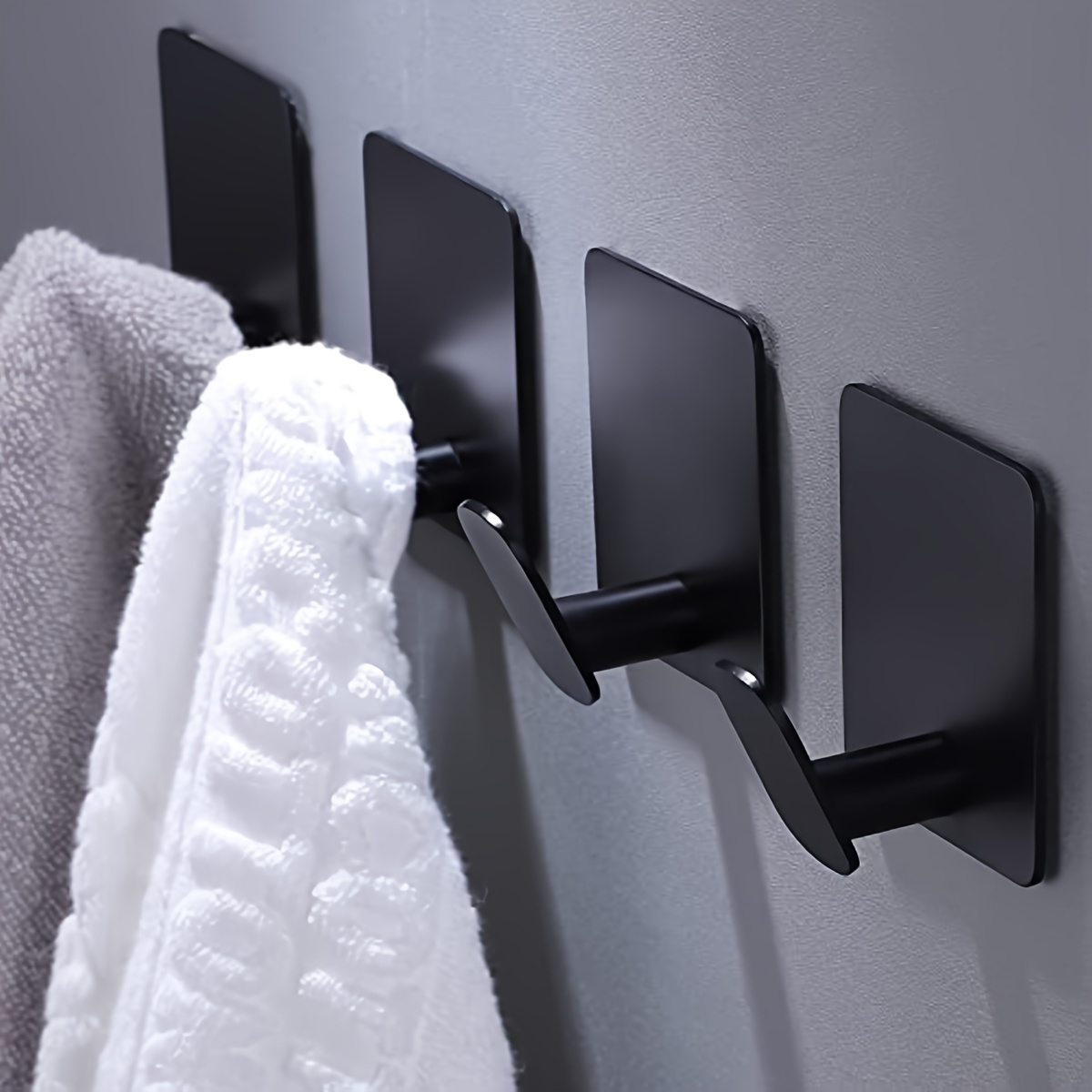4-pack Sus 304 Stainless Steel Adhesive Towel Hooks, Wall Mount Robe Hooks For Bathroom/kitchen, , Painted , Robe Hangers For Clothes Hats
4-pack Sus 304 Stainless Steel Adhesive Towel Hooks, Wall Mount Robe Hooks For Bathroom/kitchen, , Painted , Robe Hangers For Clothes Hats