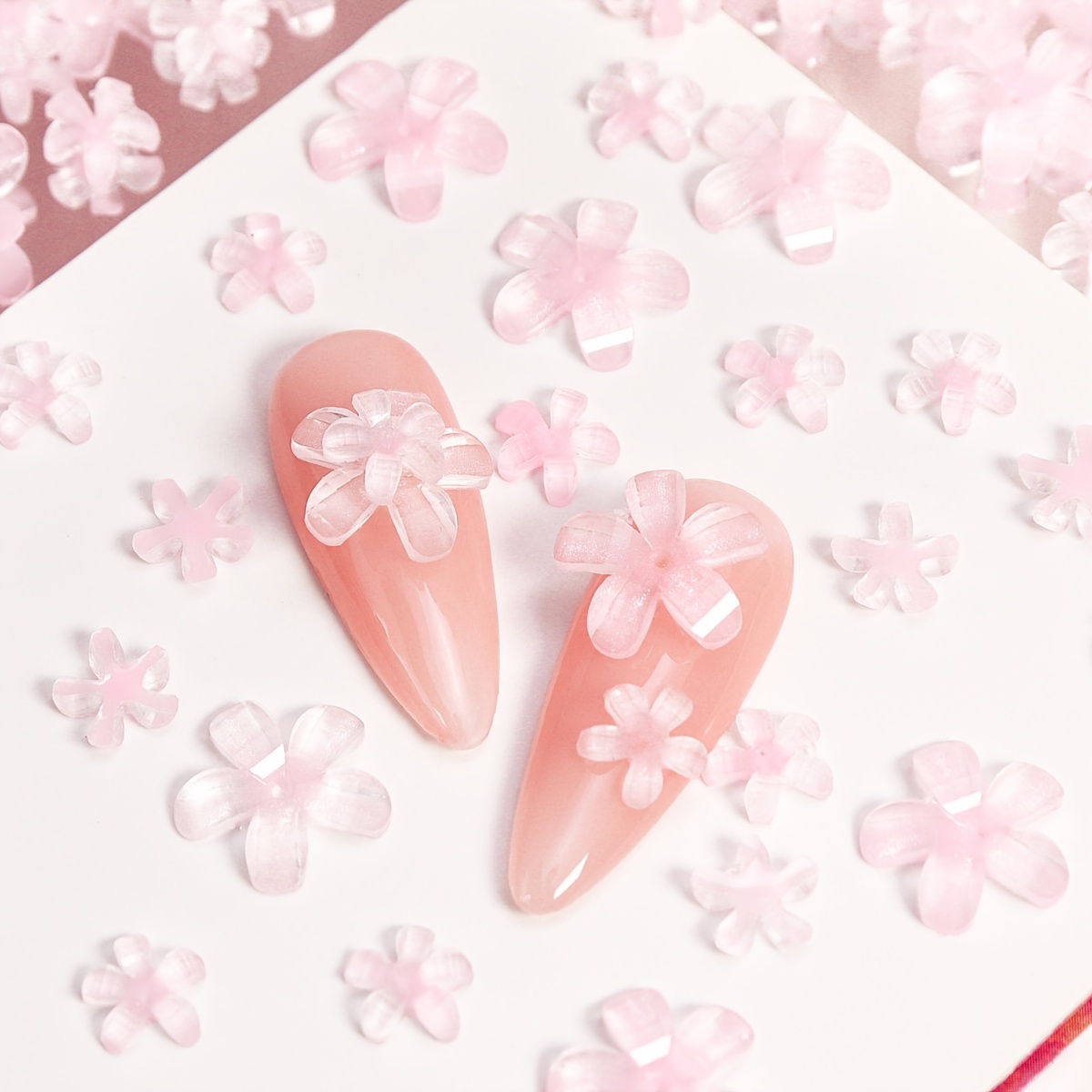 30pcs Kawaii Pink Flower 3d Nail Art Charms Transparent Jelly Mini Flowers Decoration Accessories Diy Designs Summer Manicure Decora Parts
30pcs Kawaii Pink Flower 3d Nail Art Charms Transparent Jelly Mini Flowers Decoration Accessories Diy Designs Summer Manicure Decora Parts