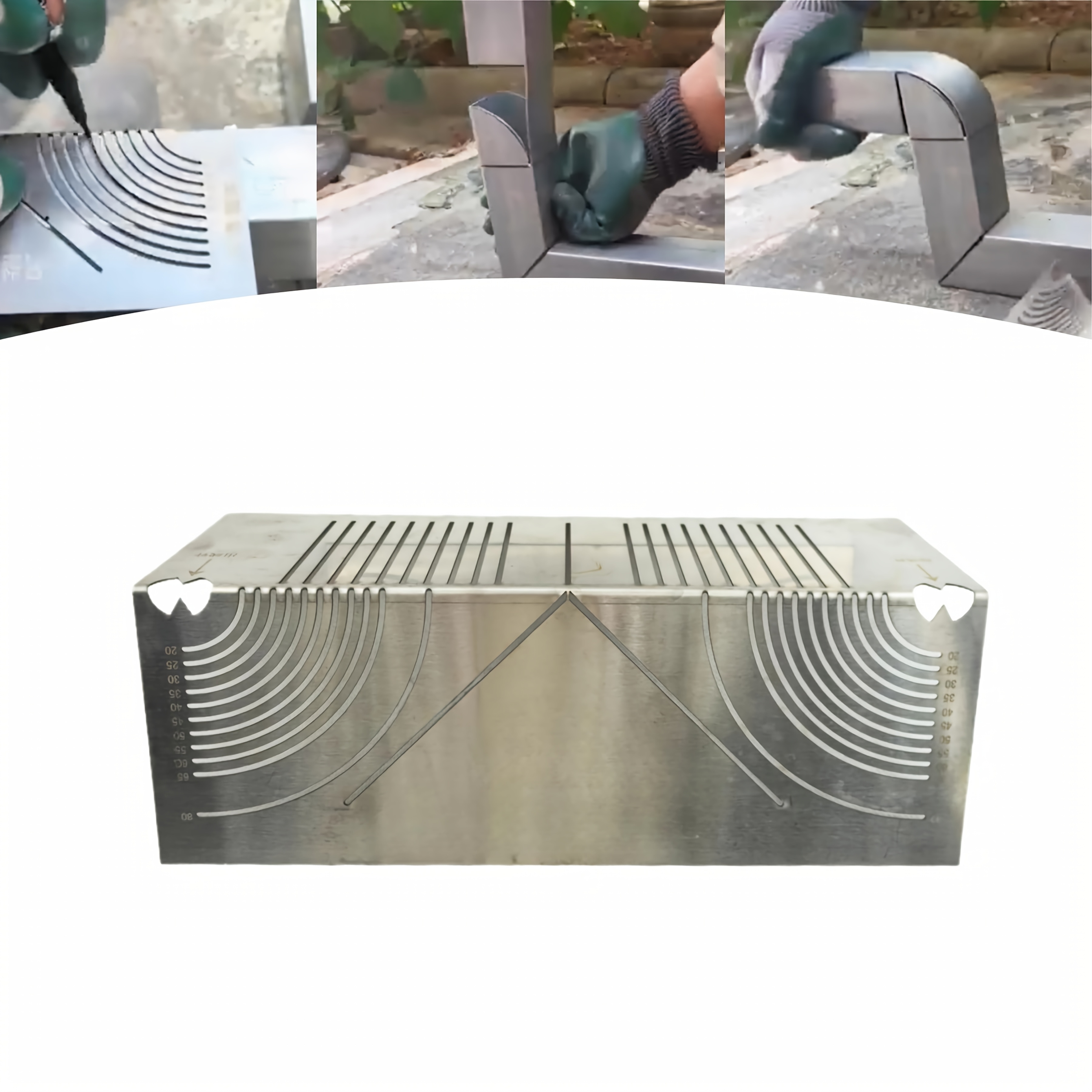 Stainless Steel Angle & Curve Marker Tool - , 90° Precision, Portable & Waterproof, Ideal For Home Renovation & Construction Projects
Stainless Steel Angle & Curve Marker Tool - , 90° Precision, Portable & Waterproof, Ideal For Home Renovation & Construction Projects