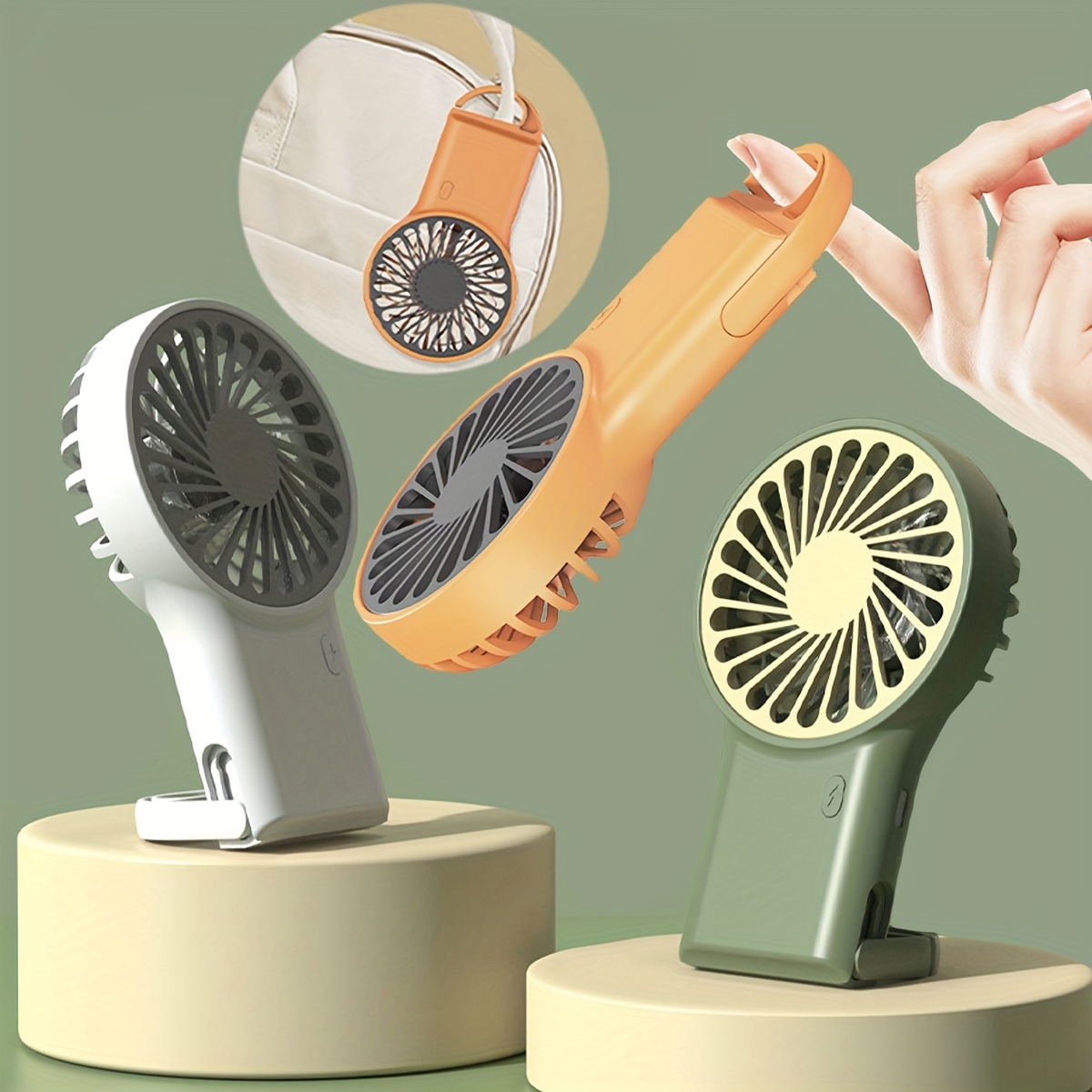 Portable Handheld Fan, Multifunctional With Hanging Option, 3 Speed Settings, Usb Rechargeable Mini Fan, For Home, Office & Outdoor Use
Portable Handheld Fan, Multifunctional With Hanging Option, 3 Speed Settings, Usb Rechargeable Mini Fan, For Home, Office & Outdoor Use