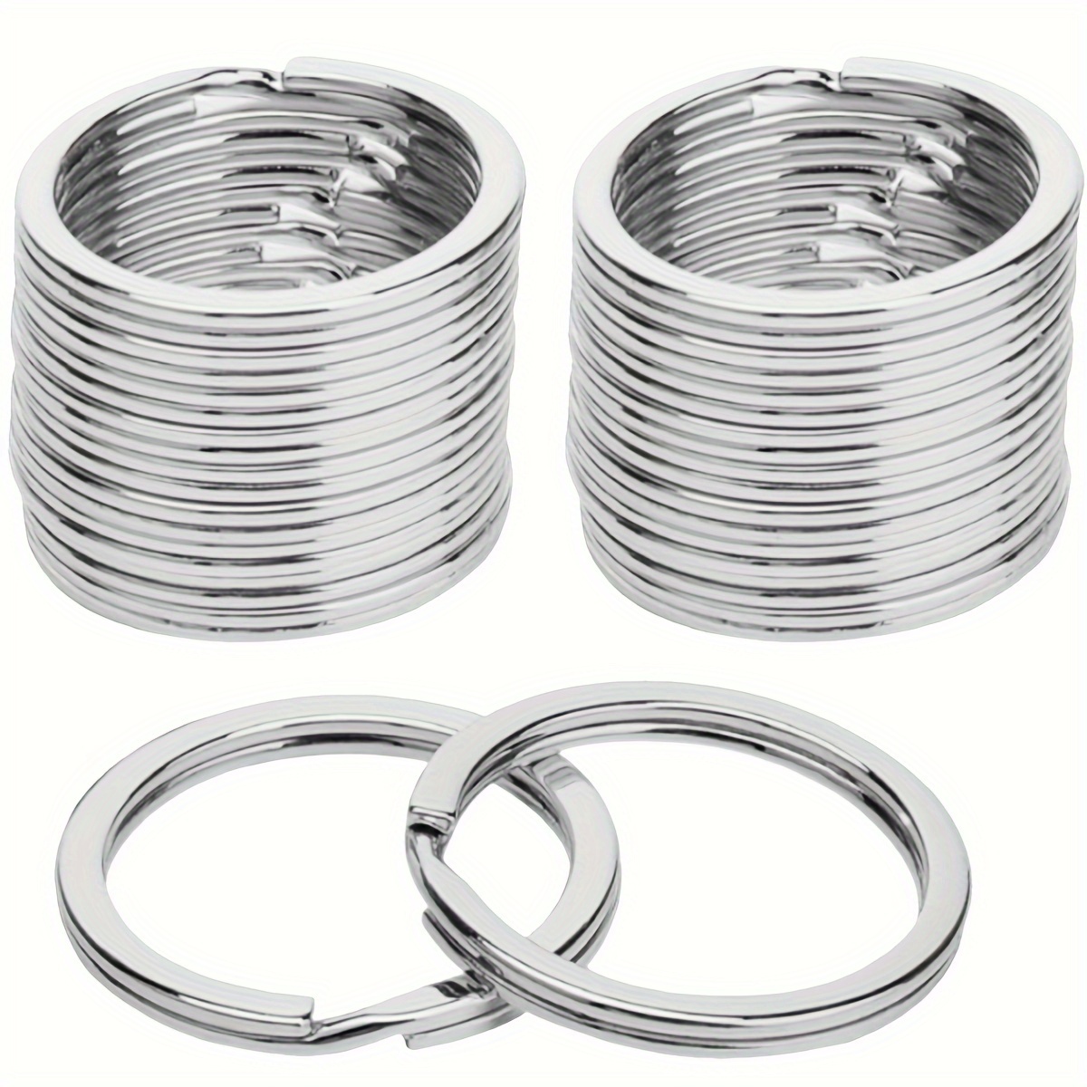 30/50 Flat Key Rings (1-inch Flat Metal Key Rings For Home, Car, And Office Key Accessories)
30/50 Flat Key Rings (1-inch Flat Metal Key Rings For Home, Car, And Office Key Accessories)