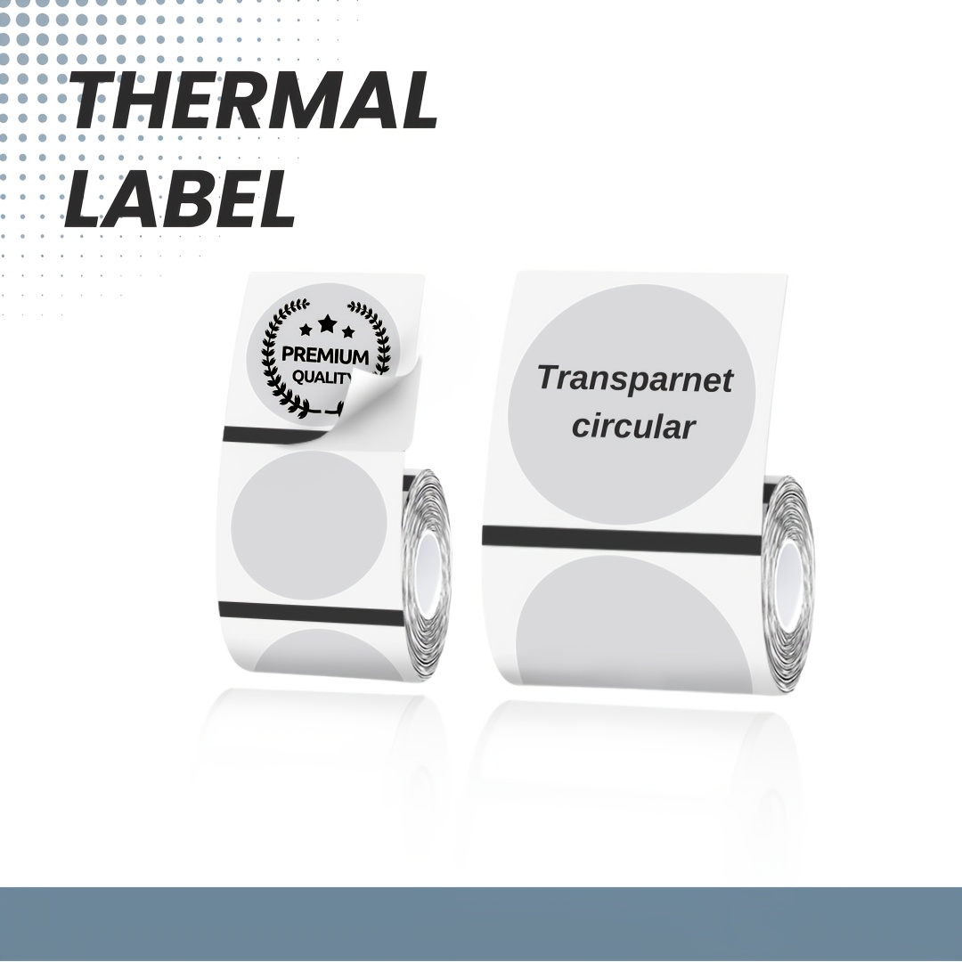 Round Transparent Printing Label Paper, Suitable For Sealing Gift Envelopes, Small Business Labels, Packaging, Online Retailers, Boutiques, Boxes, Etc., Compatible With All Portable Printers.
Round Transparent Printing Label Paper, Suitable For Sealing Gift Envelopes, Small Business Labels, Packaging, Online Retailers, Boutiques, Boxes, Etc., Compatible With All Portable Printers.