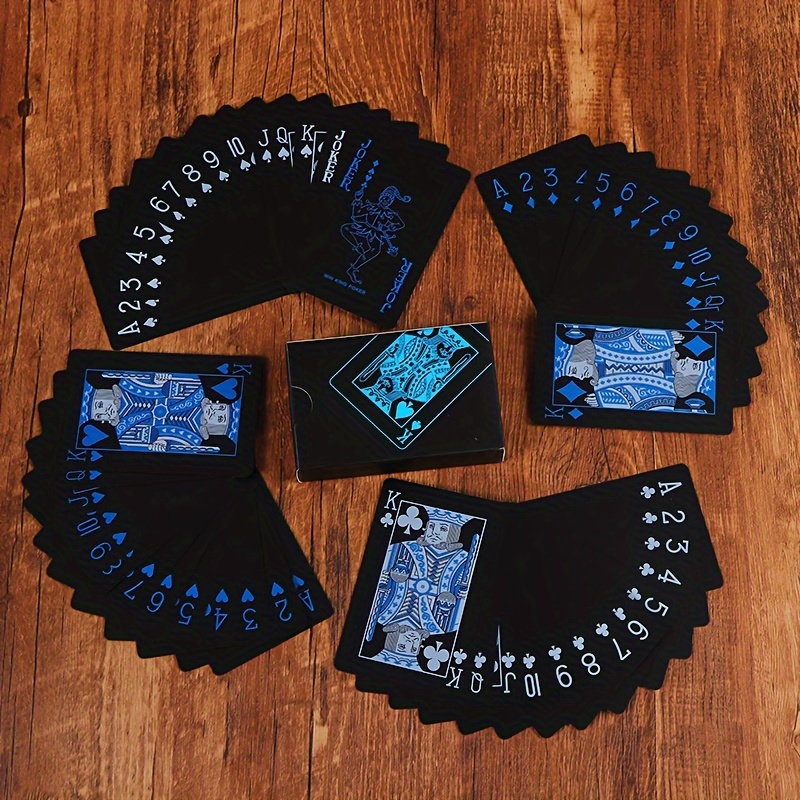 Waterproof Plastic Playing Cards - Creative Blue & , Wear-resistant For Family , Outdoor Parties, And
Waterproof Plastic Playing Cards - Creative Blue & , Wear-resistant For Family , Outdoor Parties, And