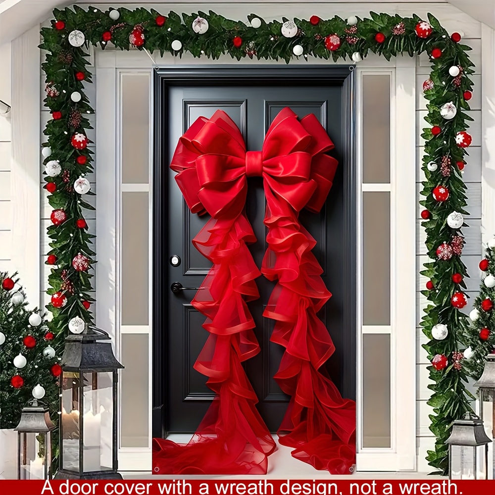 Christmas Door Curtain - Stain-resistant Polyester, Knitted Design For Indoor/outdoor Holiday , Parties & Home, Christmastradition, Door Curtain, Christmas
Christmas Door Curtain - Stain-resistant Polyester, Knitted Design For Indoor/outdoor Holiday , Parties & Home, Christmastradition, Door Curtain, Christmas