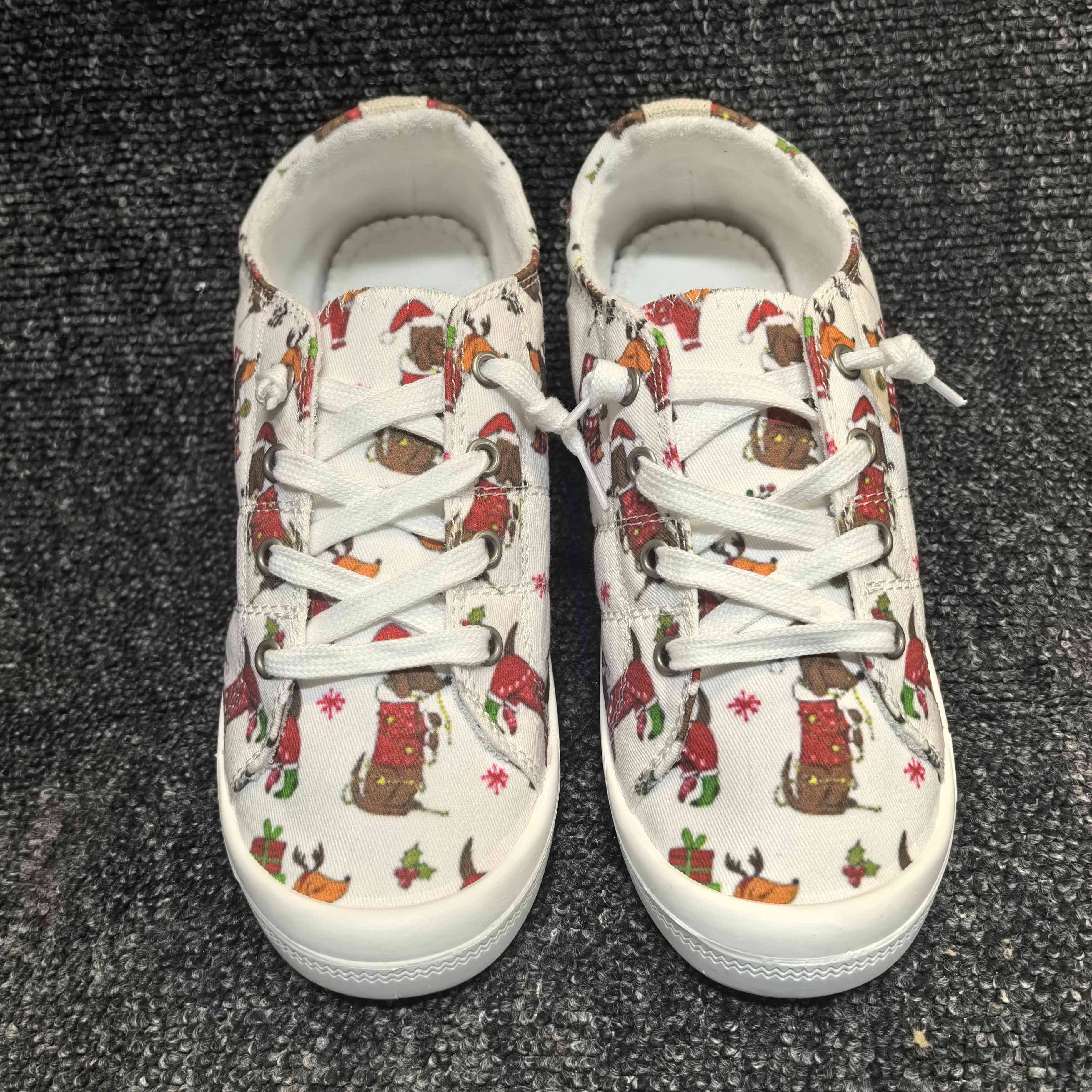 Women's Cartoon Canvas Flats, Slip On Lightweight Flat Walking Shoes, Christmas Low-top Daily Wear
Women's Cartoon Canvas Flats, Slip On Lightweight Flat Walking Shoes, Christmas Low-top Daily Wear