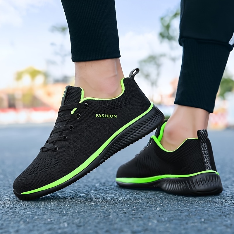 Men's Solid Color Woven Breathable Sneakers, Comfy Non Slip Lace Up Eva Sole Durable Running Shoes For Men's Outdoor Activities
Men's Solid Color Woven Breathable Sneakers, Comfy Non Slip Lace Up Eva Sole Durable Running Shoes For Men's Outdoor Activities