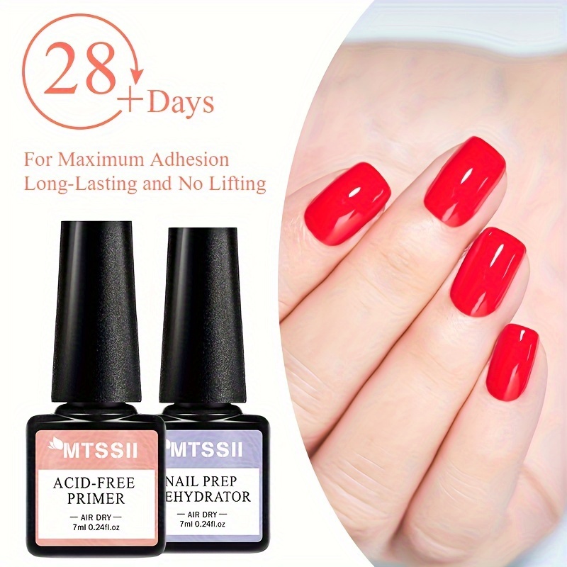 2-piece Set Nail Prep Dehydrator & Primer, Acid-free, Air Dry, 7ml Each, Gel Nail Polish Enhancer For Long-lasting Soak Off Manicure, Nail Art Varnishes
2-piece Set Nail Prep Dehydrator & Primer, Acid-free, Air Dry, 7ml Each, Gel Nail Polish Enhancer For Long-lasting Soak Off Manicure, Nail Art Varnishes