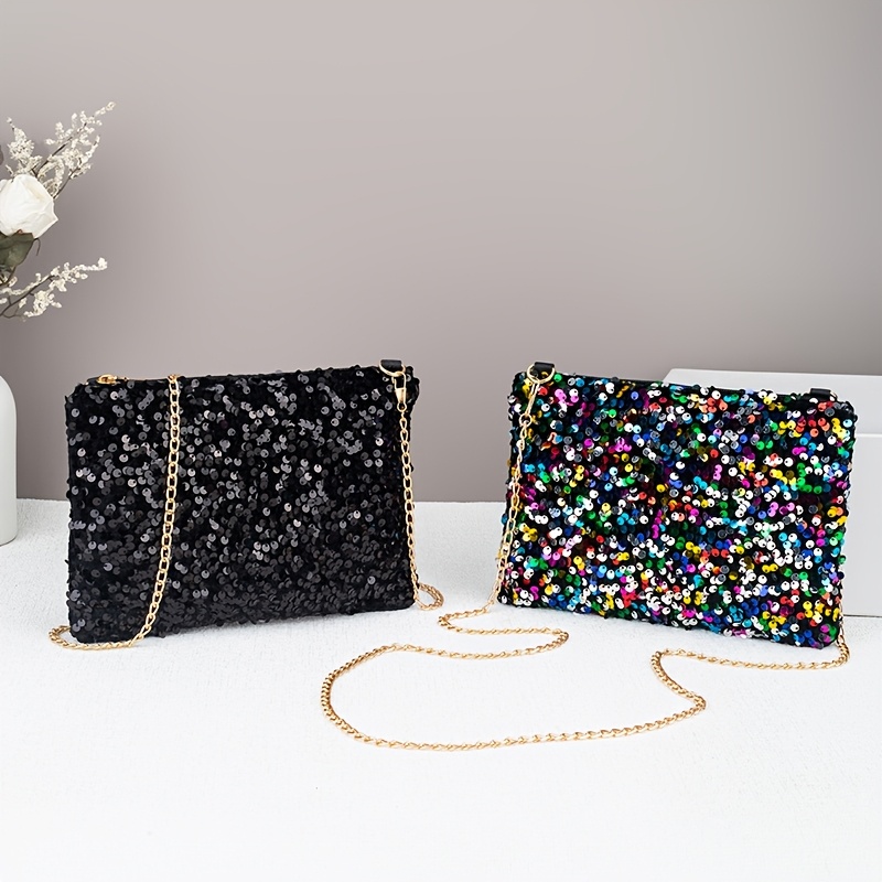 Sequin Embellished Women's Shoulder Bag, Casual Synthetic Bag With Removable Strap, Zipper Closure, Polyester Lined, - No Washing Required
Sequin Embellished Women's Shoulder Bag, Casual Synthetic Bag With Removable Strap, Zipper Closure, Polyester Lined, - No Washing Required