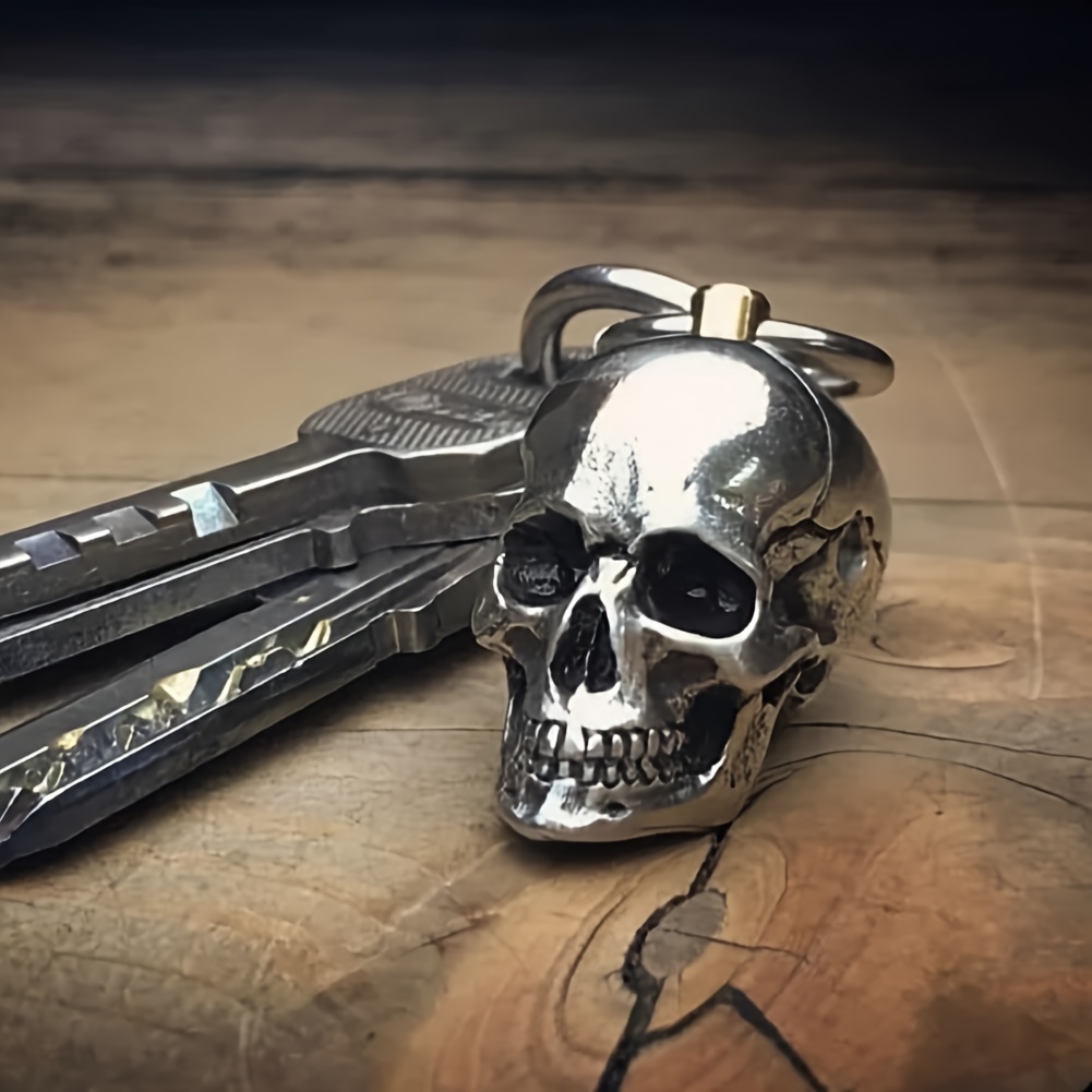 Keychain With Skull , Alloy Metal Hanging Ornament, Car Keychain Bag Accessory, Unique Halloween Decoration
Keychain With Skull , Alloy Metal Hanging Ornament, Car Keychain Bag Accessory, Unique Halloween Decoration