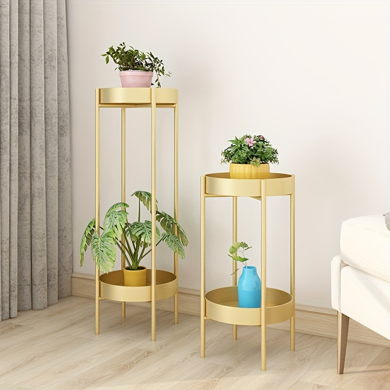 Contemporary Gold Plant Stand - Indoor & Outdoor Flower Pot Rack, Modern Metal Flower Holder For Living Room, Bedroom, Balcony Decor - 1pc
Contemporary Gold Plant Stand - Indoor & Outdoor Flower Pot Rack, Modern Metal Flower Holder For Living Room, Bedroom, Balcony Decor - 1pc