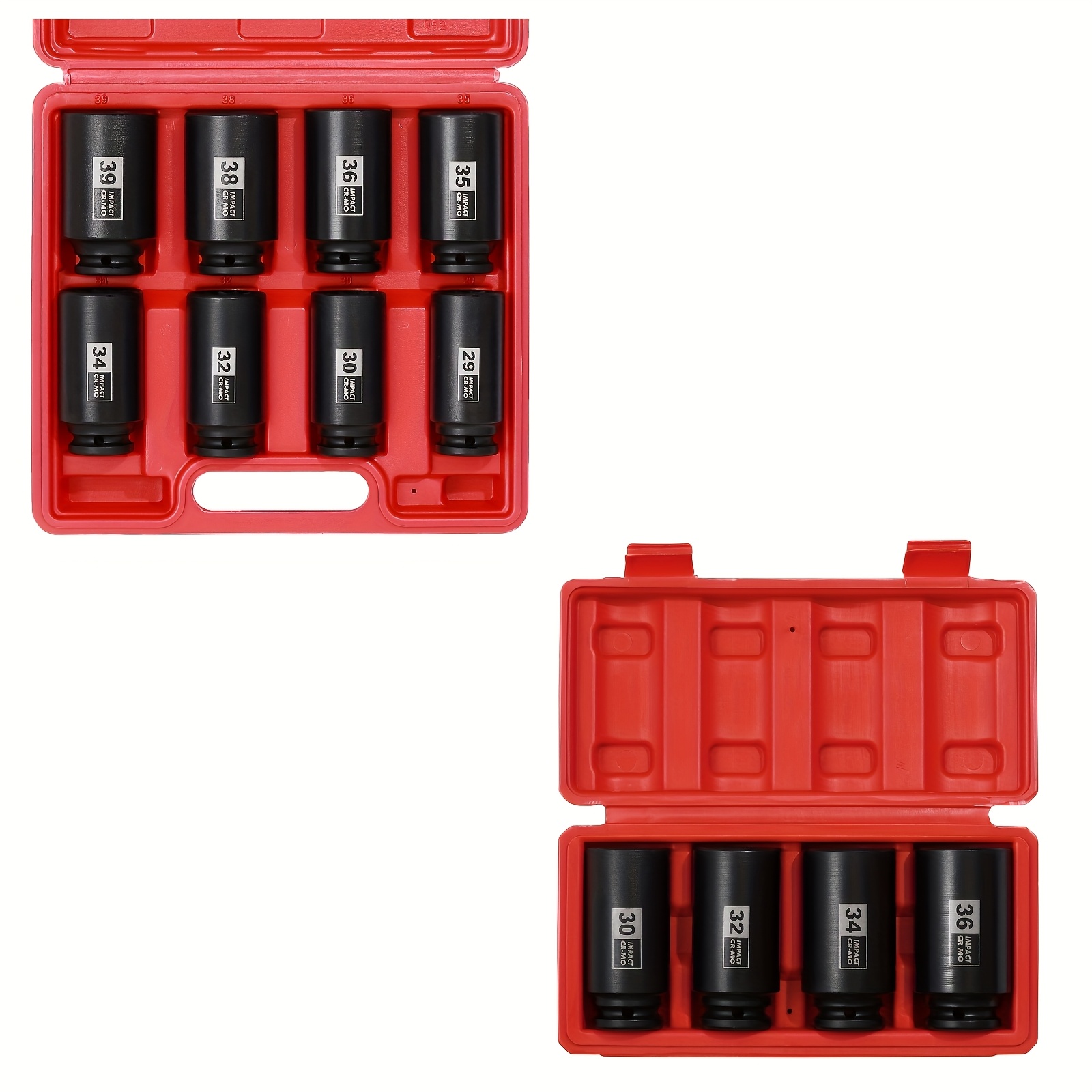 Drive/ Drive 4pcs 12 Axle Nut Impact Socket Set, Cr-mo, 12 Point, Metric, Deep Socket Impact Socket Set-29, 30 32, 34, 35, 36, 38, 39mm
Drive/ Drive 4pcs 12 Axle Nut Impact Socket Set, Cr-mo, 12 Point, Metric, Deep Socket Impact Socket Set-29, 30 32, 34, 35, 36, 38, 39mm