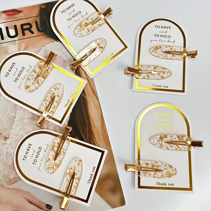 Oval Hair Clips Set Of 5 - Plastic, Minimalist Style, Printing, For 14+, Ideal For Bridesmaids Gifts And
Oval Hair Clips Set Of 5 - Plastic, Minimalist Style, Printing, For 14+, Ideal For Bridesmaids Gifts And