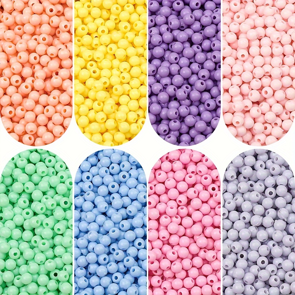 3600pcs 4mm Macaron-inspired Acrylic Beads - Round Rice Beads For Making, Bracelets & Earrings Craft Kit
3600pcs 4mm Macaron-inspired Acrylic Beads - Round Rice Beads For Making, Bracelets & Earrings Craft Kit