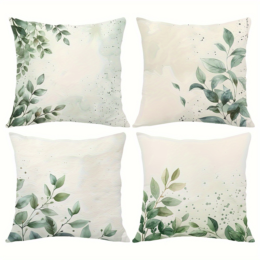 4pcs Leaf Pattern Throw Pillow Covers - Contemporary Style, Zip Closure, Machine Washable For Sofa, Bed, Car & Living Room Decor
4pcs Leaf Pattern Throw Pillow Covers - Contemporary Style, Zip Closure, Machine Washable For Sofa, Bed, Car & Living Room Decor