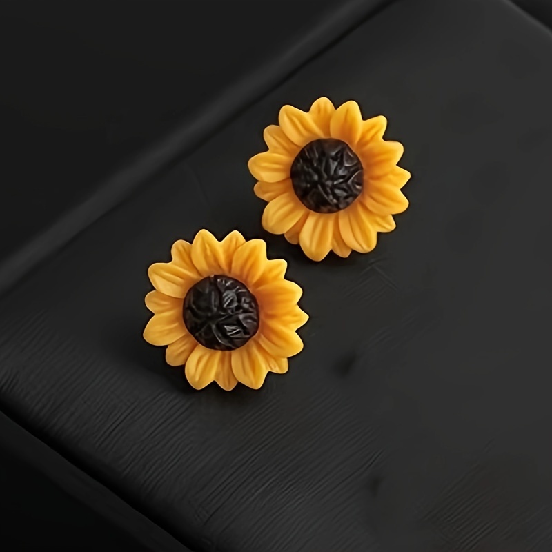 Elegant Sunflower Stud Earrings, Plastic With Stainless Steel Posts For , Elegant Style
Elegant Sunflower Stud Earrings, Plastic With Stainless Steel Posts For , Elegant Style