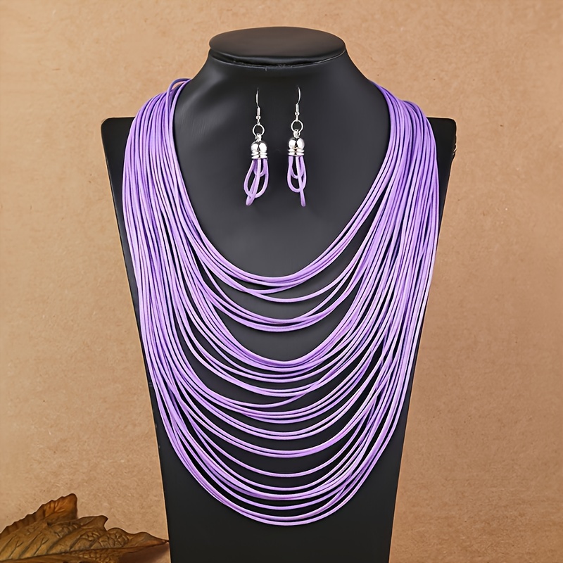 water drop earrings + necklace arab fashion jewelry more than suit temu japan