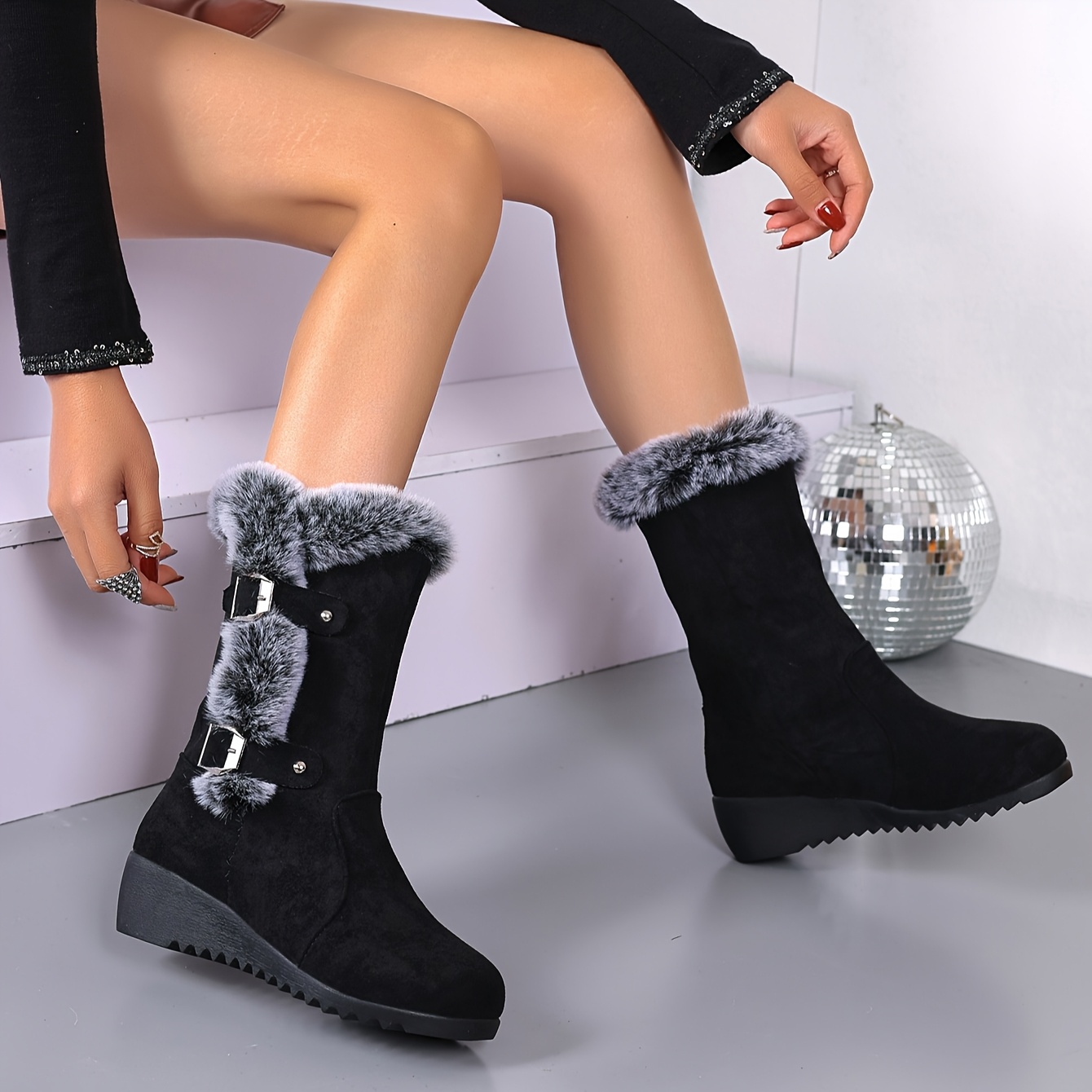 Women's Comfortable Warm Plush-lined Slip-on Shoes With Round Toe And , Slip-on Shoes
Women's Comfortable Warm Plush-lined Slip-on Shoes With Round Toe And , Slip-on Shoes