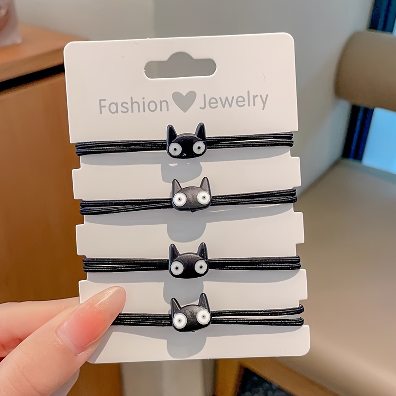 5pcs Black Cat Hair Ties - Halloween & Casual Attire, Polyester Ponytail Holders For Women, Hair Ties For
5pcs Black Cat Hair Ties - Halloween & Casual Attire, Polyester Ponytail Holders For Women, Hair Ties For