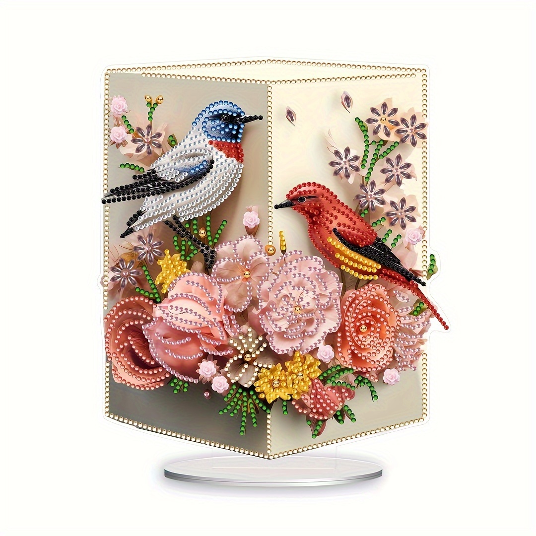 1pc Love Bird Diy Diamond Art Decoration, 5d Diamond Art Decoration Tabletop Decoration Special Diamond Art Crafts, Room Tabletop Decoration
1pc Love Bird Diy Diamond Art Decoration, 5d Diamond Art Decoration Tabletop Decoration Special Diamond Art Crafts, Room Tabletop Decoration