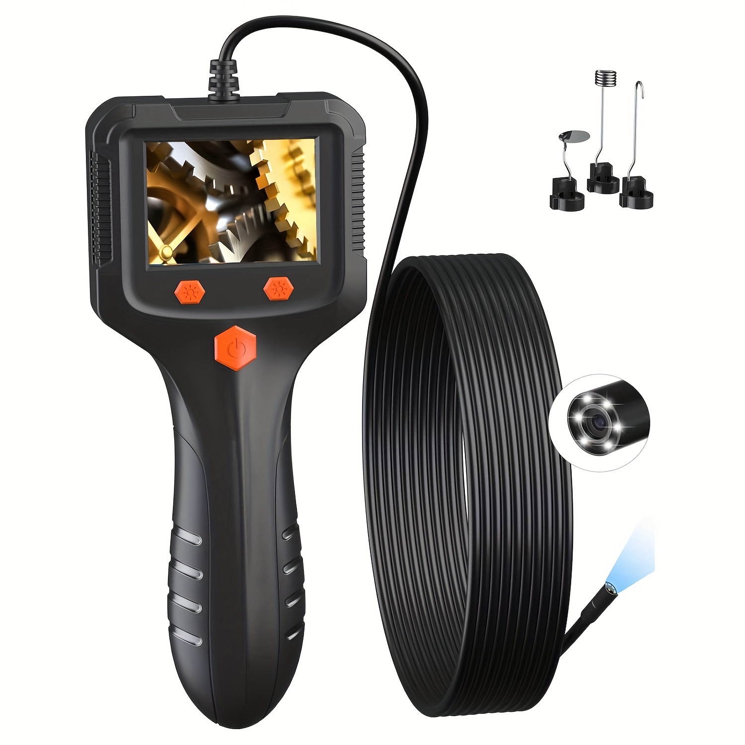 Daxiongmao 1080 Hd Endoscope Camera With Light, Ergonomic Handheld , 50ft Semi-flexible Cable, Adjustable Led Lights, Ideal For Mechanical, Plumbing, And Industrial Work
Daxiongmao 1080 Hd Endoscope Camera With Light, Ergonomic Handheld , 50ft Semi-flexible Cable, Adjustable Led Lights, Ideal For Mechanical, Plumbing, And Industrial Work