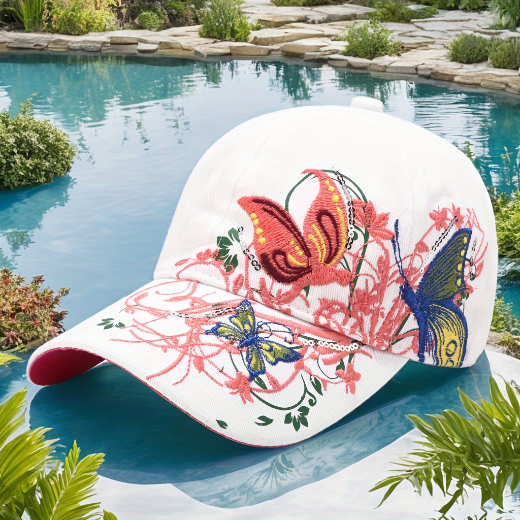 Fashion Butterfly Embroidered Hat, Ladies Street Casual Trend Baseball Cap, Gift For Wife And Mother, Women's Cap Visor, Autumn And Winter Cozy Hat
Fashion Butterfly Embroidered Hat, Ladies Street Casual Trend Baseball Cap, Gift For Wife And Mother, Women's Cap Visor, Autumn And Winter Cozy Hat