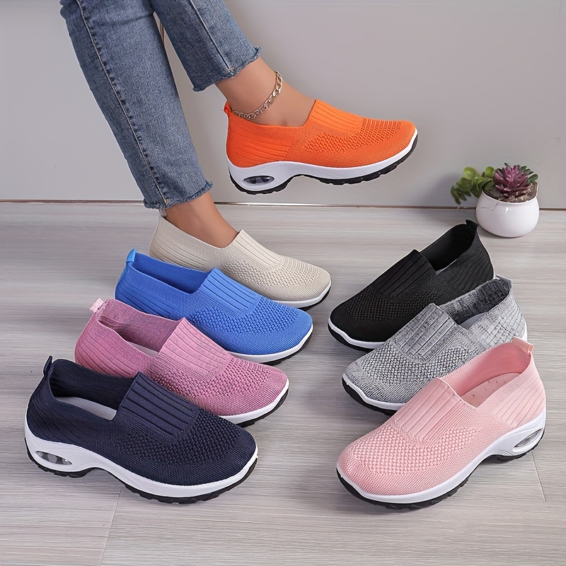 Women's Solid Color Casual Sneakers, Soft Sole Platform Air Cushion Walking Shoes, Breathable Low-top Shoes
Women's Solid Color Casual Sneakers, Soft Sole Platform Air Cushion Walking Shoes, Breathable Low-top Shoes