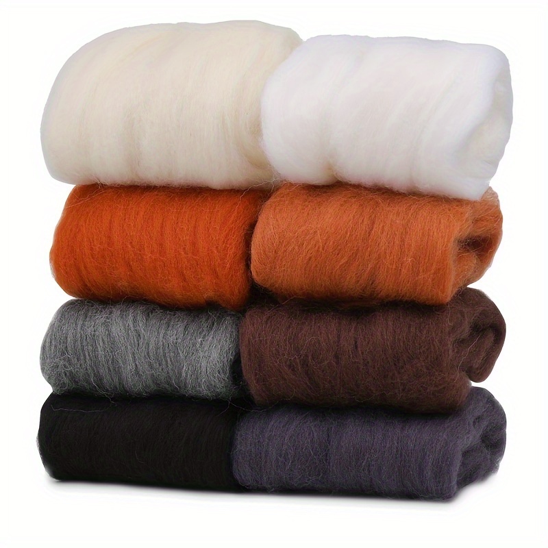 Premium Needle Felting Kit - 80g Total, 8 Vibrant Colors, Natural Wool Roving Yarn For Diy Crafts & Hand Spinners, 10g Each, Craft Materials, Felting Lovers
Premium Needle Felting Kit - 80g Total, 8 Vibrant Colors, Natural Wool Roving Yarn For Diy Crafts & Hand Spinners, 10g Each, Craft Materials, Felting Lovers