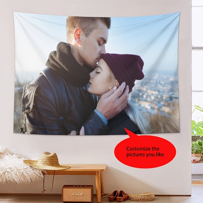 1pc, Customizable Polyester Tapestry With Personalized Photo, Home Decor, Wall Hanging, Indoor & Outdoor Use
1pc, Customizable Polyester Tapestry With Personalized Photo, Home Decor, Wall Hanging, Indoor & Outdoor Use