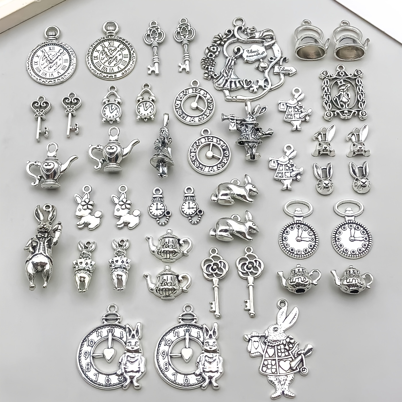 44pcs Alloy Silvery Set Series Pendant Jewelry Making Diy Keychain Earrings Pendant Design Charms For Jewelry Making Bracelets Necklace
44pcs Alloy Silvery Set Series Pendant Jewelry Making Diy Keychain Earrings Pendant Design Charms For Jewelry Making Bracelets Necklace
